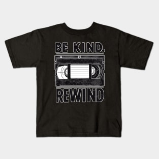 Be kind Rewind, Retro Design Kids T-Shirt